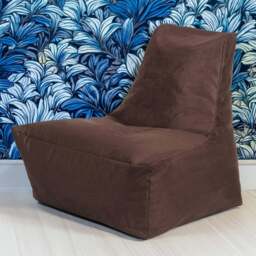 Kaikoo Chocolate Boucle Slammer Chair - Size: 80  x 65  x 90cm - Wilko