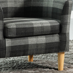 Artemis Home Medford Grey Tub Chair - Size: Single - Wilko - thumbnail 4
