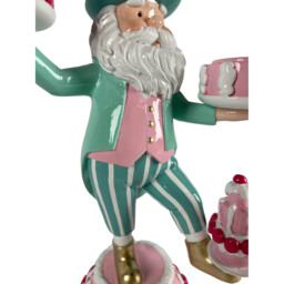 Scrumptious Santa Tealight Holder Green and Pink - Jingle Bell Boogie - Wilko - thumbnail 4