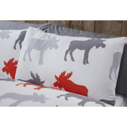 Rapport Home Moose King Size Ochre Brushed Cotton Duvet Set - Yellow - Wilko - thumbnail 4