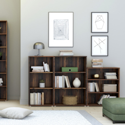 Florence Essential 2 Shelf Vintage Oak Low Wide Bookcase - Brown - Furniture To Go - Wilko - thumbnail 6