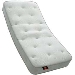 Sareer Matrah Small Single Latex Open Coil Mattress - White - Wilko - thumbnail 1