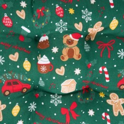 Christmas Printed Seat Pad Green - All I Want For Christmas - Wilko - thumbnail 4