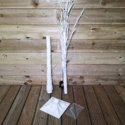 Samuel Alexander Ice White LED Indoor Outdoor Christmas Birch Tree 6ft - Size: 180 x 80 x 80cm - Wilko - thumbnail 6