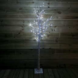 Samuel Alexander Ice White LED Indoor Outdoor Christmas Birch Tree 6ft - Size: 180 x 80 x 80cm - Wilko - thumbnail 7