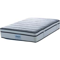 Simply Single 2000 Spring Pocket 3 Layer Foam Hybrid Mattress - Grey - Sleeply - Wilko