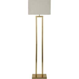 ValueLights Gloria Lamp Shade Gold Double Stem Metal LED Floor Lamp - Size: 150.5 x 43 x 25cm - Wilko - thumbnail 1