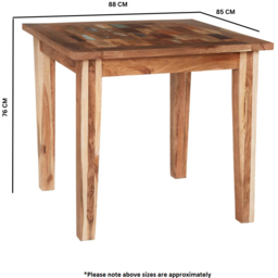 Brooklyn Camea 2 Seater Wooden Dining Table - Brown - Wilko - thumbnail 5