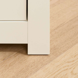 Highgate 4 Drawer Cream and Oak Chest of Drawers - White - Birlea - Wilko - thumbnail 6