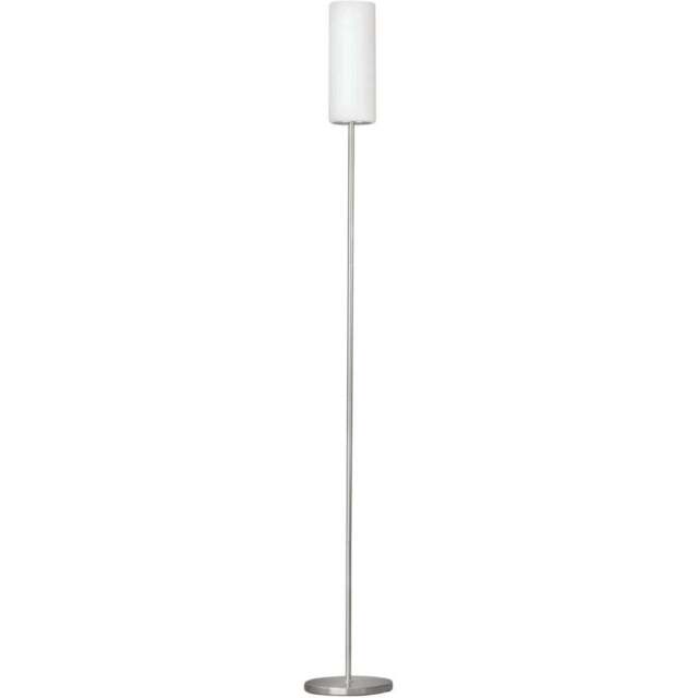 EGLO Troy 3 White and Nickel Floor Lamp - Size: 10.5 x 10.5 x 153.0cm - Silver - Wilko - image 1