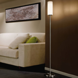 EGLO Troy 3 White and Nickel Floor Lamp - Size: 10.5 x 10.5 x 153.0cm - Silver - Wilko - thumbnail 3