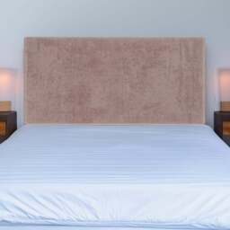 Bedmaster Single Mink Naples Velvet Valencia Plain Headboard - Brown - Wilko