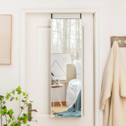 Costway Silver Full Length Wall Hanging Mirror with Adjustable Hook - Size: 120 x 37cm - Wilko - thumbnail 3