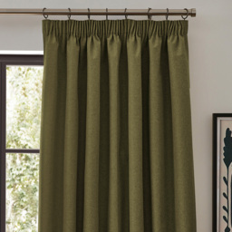 furn. Dawn Green Blackout Pencil Pleat Curtains 229 x 137cm - Size: 137 x 229 x 1cm - Wilko - thumbnail 3
