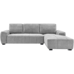 DS Living The Capri 3 Seater Silver Woven Fabric Right Hand Chaise Corner Sofa - Wilko - thumbnail 3