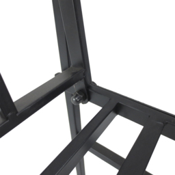 Outsunny 2 Seater Black Metal Garden Loveseat Bench with Arch - Wilko - thumbnail 5