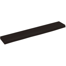 vidaXL 60 x 10 x 2cm Dark Brown Treated Solid Oak Wall Shelf - Size: 2 x 60 x 10cm - Wilko - thumbnail 1