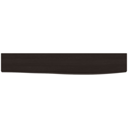 vidaXL 60 x 10 x 2cm Dark Brown Treated Solid Oak Wall Shelf - Size: 2 x 60 x 10cm - Wilko - thumbnail 4