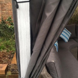 Glendale Vintage 2.5 x 2.5m Grey Garden Gazebo - Size: 3 x 3m - Wilko - thumbnail 7