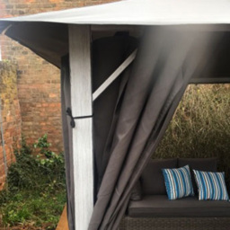 Glendale Vintage 2.5 x 2.5m Grey Garden Gazebo - Size: 3 x 3m - Wilko - thumbnail 5
