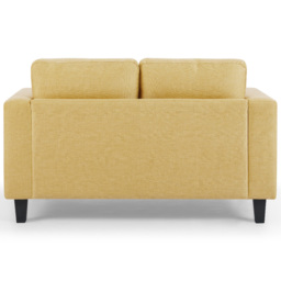 Home Detail Dale 2 Seater Mustard Linen Sofa - Yellow - Wilko - thumbnail 5