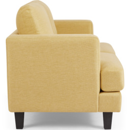 Home Detail Dale 2 Seater Mustard Linen Sofa - Yellow - Wilko - thumbnail 6