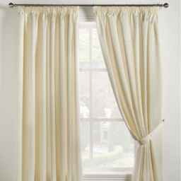 Alan Symonds Madison Cream Taped Top Curtains 229 x 229cm - Size: W 229 x D 229cm - Wilko - thumbnail 3