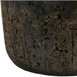 Stoneware Plant Pot Brown 20cm - Wilko - thumbnail 4