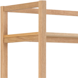 Florence Ludza 6 Shelf Oak Rectangular Bookcase - Brown - Furniture To Go - Wilko - thumbnail 7