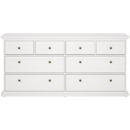 Florence Paris 8 Drawer White Chest of Drawers - Wilko - thumbnail 5