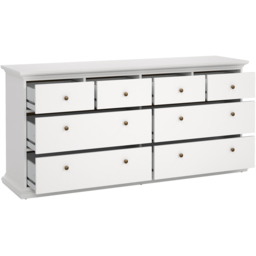 Florence Paris 8 Drawer White Chest of Drawers - Wilko - thumbnail 6