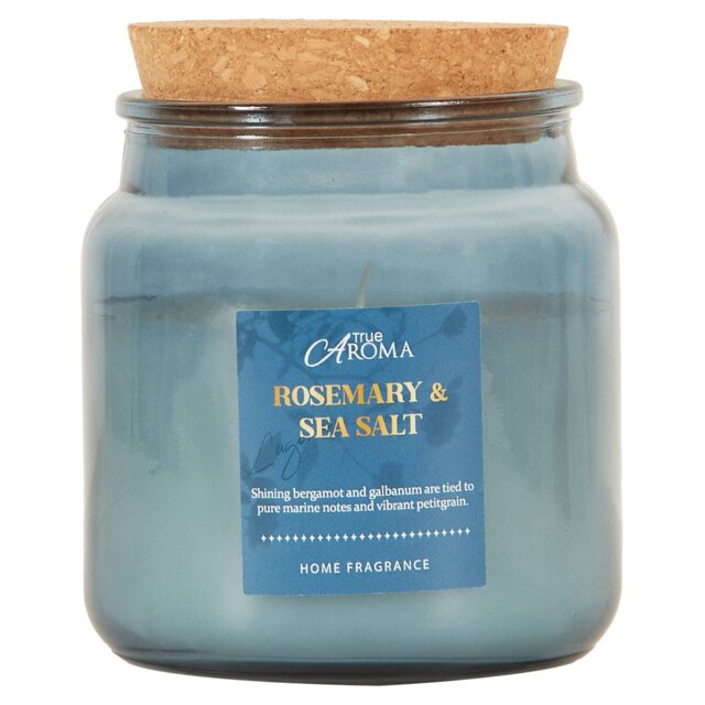 Rosemary and Sea Salt Cork Candle - Multicolour - Wilko - image 1