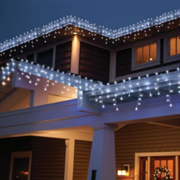 Shatchi 240 Cool White LED Multifunction Waterfall Icicle Light 5m - Wilko - thumbnail 1