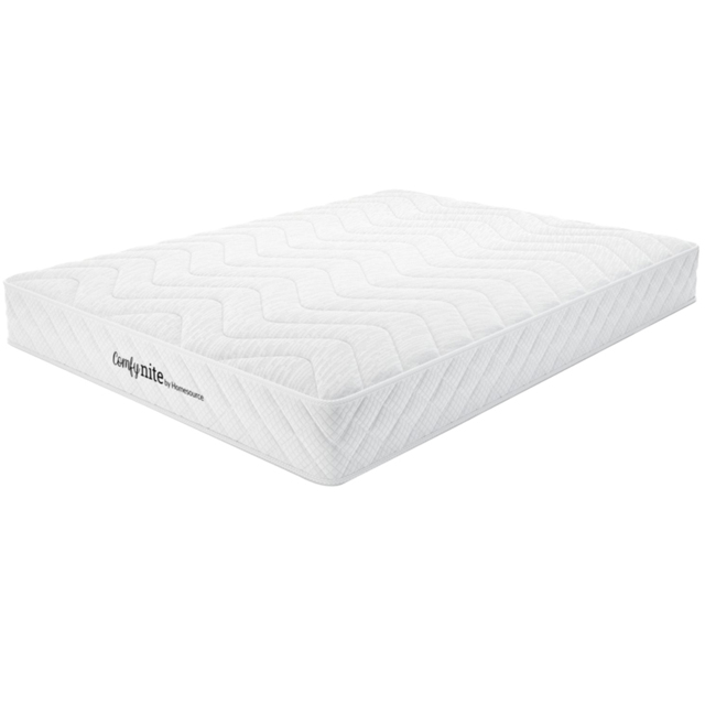 Home Source Antares Double Quilted Medium Firm Bonnell Coil Mattress - White - Wilko - image 1