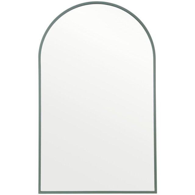 Wide Metal Arch Mirror Smokey Green - Size:  180 x 110cm - Wilko - image 1