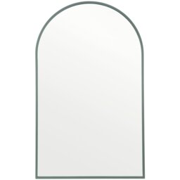 Wide Metal Arch Mirror Smokey Green - Size:  180 x 110cm - Wilko - thumbnail 1