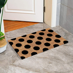 Coco & Coir Polka Beauty Coir Door Mat 45 x 75cm - n/a - Coco & Coir ® - Wilko - thumbnail 3