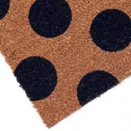 Coco & Coir Polka Beauty Coir Door Mat 45 x 75cm - n/a - Coco & Coir ® - Wilko - thumbnail 4