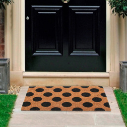 Coco & Coir Polka Beauty Coir Door Mat 45 x 75cm - n/a - Coco & Coir ® - Wilko - thumbnail 6