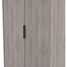 Crowndale Hong Kong 2 Door 2 Drawer Grey Oak Tall Wardrobe Ready Assembled - Wilko - thumbnail 6