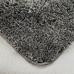 Velosso Linear Charcoal Bath Mat Set - Size: 50 x 80 x 1cm - Grey - Wilko - thumbnail 4