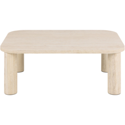 Florence Solano Light Travertine Rectangular Coffee Table - Size: 36 x 100 x 75cm - Cream - Furniture To Go - Wilko - thumbnail 3