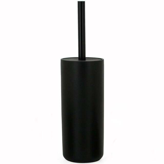 Matte Black Industrial Toilet Brush Holder - Wilko - image 1