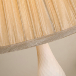 Lighting Collection Spindle White Rechargeable LED Table Lamp - Size: 44 x 26 x 26cm - Off White - Wilko - thumbnail 5
