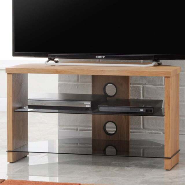 TTAP Montreal 2 Shelf Oak TV Stand 1050mm - Size: 45 x 105 x 40cm - Brown - Wilko - image 1