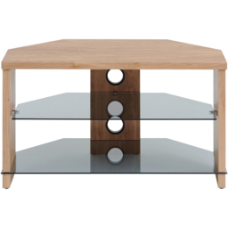 TTAP Montreal 2 Shelf Oak TV Stand 1050mm - Size: 45 x 105 x 40cm - Brown - Wilko - thumbnail 4