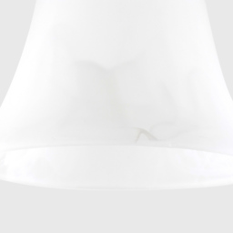 ValueLights Marble Effect Tapered Bell Shape Glass Lamp Shades Set 3 Pack - Size: 12.3 x 13.5 x 13.5cm - White - Wilko - thumbnail 5