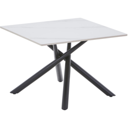 wilko Arlo White Wood Grain Ceramic End Table - Size: 118 x 60 x 60cm - Shankar - thumbnail 3