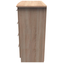 Crowndale Sherwood 4 Drawer Bardolino Oak Chest of Drawers - Brown - Wilko - thumbnail 4