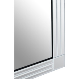 Premier Housewares Sana Rectangular Linear Wall Mirror - Size: 90 x 60cm - Wood - Wilko - thumbnail 5